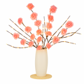 Rose Branch Decoration